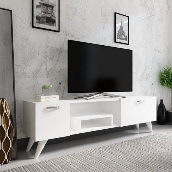 BMdekor Tv Ünitesi İmge Beyaz 150 Cm