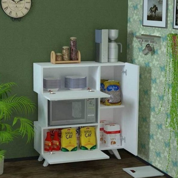 BMdekor Çok Amaçlı Dolap Büge Beyaz - 2