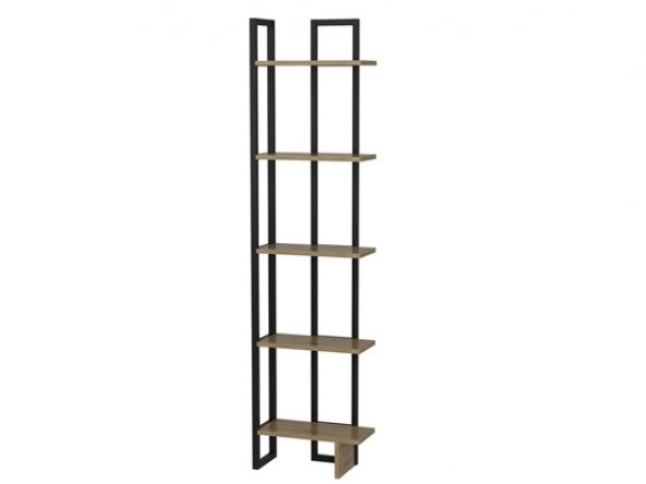 BMdekor Kitaplık Anna Metal Siyah - 2