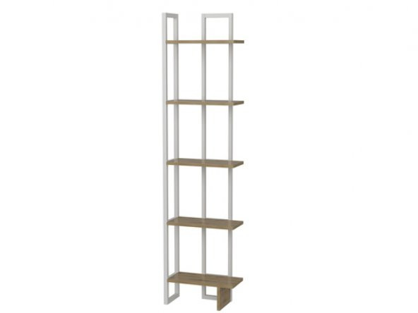 BMdekor Kitaplık Anna Metal Beyaz - 2