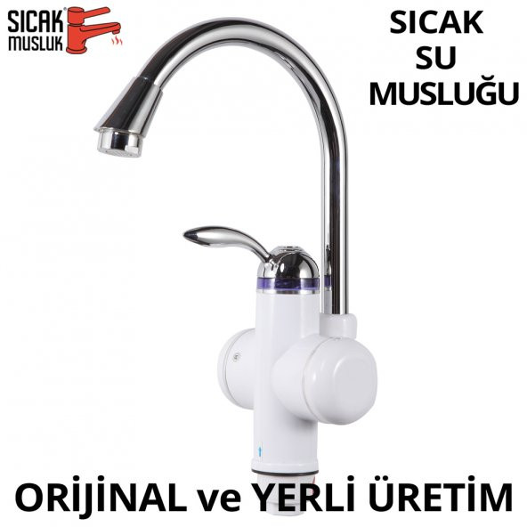 Elektrikli Sıcak Musluk Ani Su Isıtıcı Termal Şofben Musluk ASG-1B