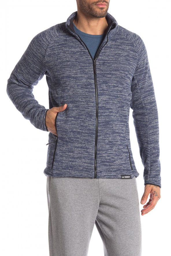 ADİDAS Knit Fleece Erkek  Giyim Sweatshirt CY8703 (Beden: L)