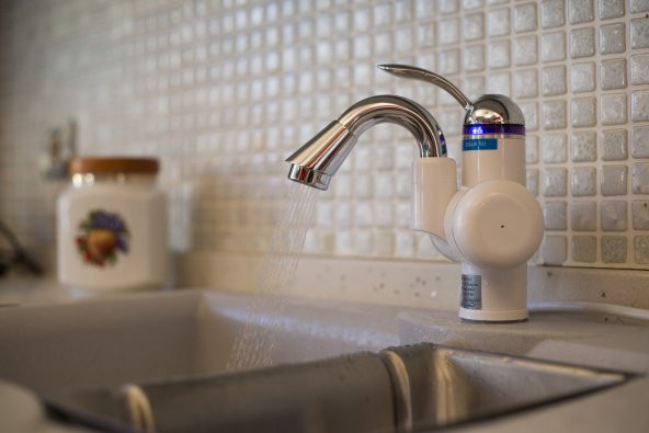 Elektrikli Sıcak Musluk Ani Su Isıtıcı Termal Şofben Musluk ASG-3B - 2