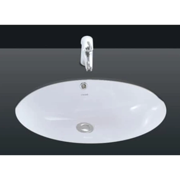 Creavit TP216 Tezgah Altı Oval Lavabo 37*51 cm Beyaz
