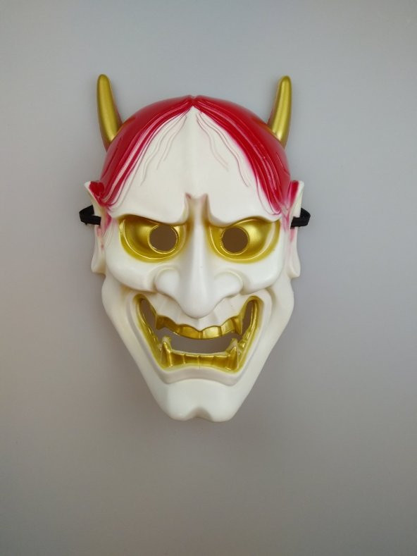 CADILAR BAYRAMI HALLOWEEN DEVİL ŞEYTAN MASKE BEYAZ