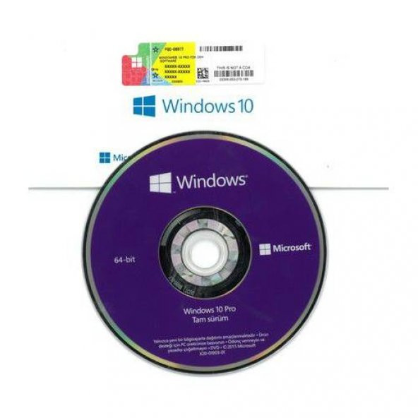 MS.WİNDOWS 10 PRO OEM (32-64BIT) TÜM DİLLER FQC-08977 LİSANS - 2