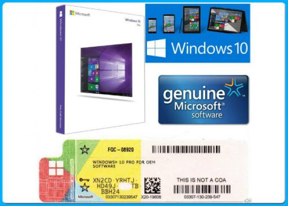 MS.WİNDOWS 10 PRO OEM (32-64BIT) TÜM DİLLER FQC-08977 LİSANS - 4