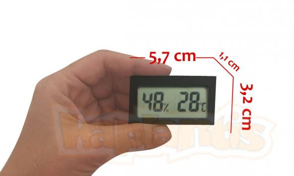 AEK-Tech Mıknatıslı Mini Dijital Termometre Nem Ölçer - 5
