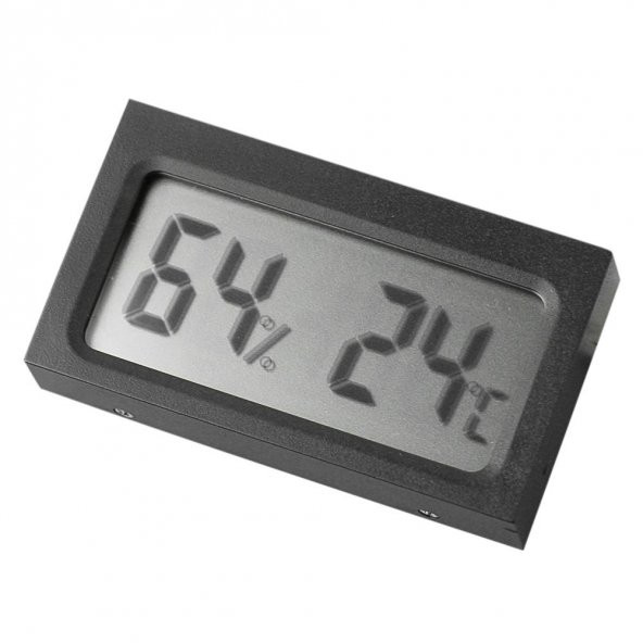 AEK-Tech Dijital Nem Ölçer Termometre (siyah)