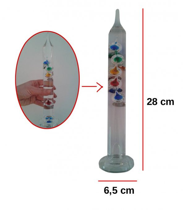 TFA 18-26 Galileo Sıvılı Termometre Termoskop - 2