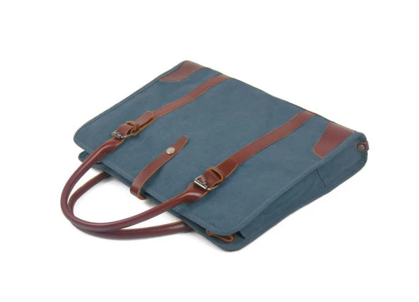 Muchuan Kanvas Laptop Çantası Denizci Mavi - 3