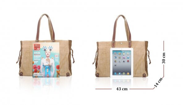 Muchuan Batik Kanvas Postacı Çanta Haki - 5