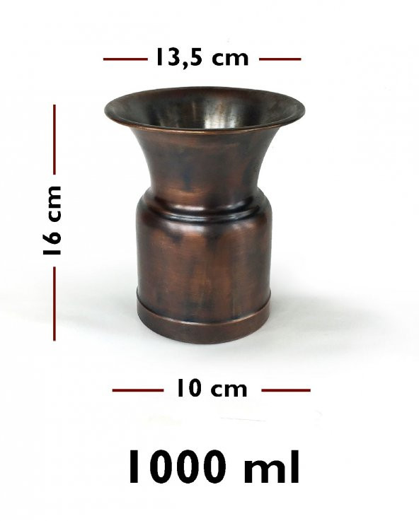 Shark Anatolia Güldan Bakır Vazo - 4