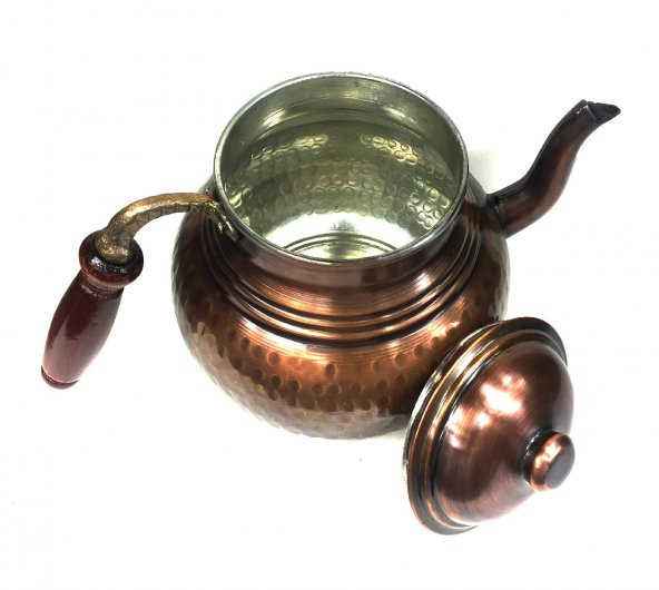 Shark Anatolia Antik Klasik El Dövmesi Bakır Çaydanlık No:3 - 6