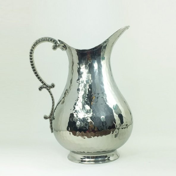 Shark Anadolu El Dövmesi Beyaz Bakır Sürahi - 5