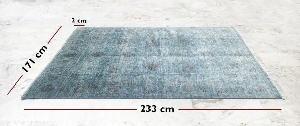 Afgan Kendinden Desenli Hürrem Kamgar Yünü El Dokuma Halı 171 x 233 - 3