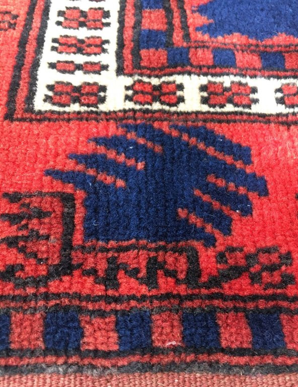 Balıkesir Sındırgı Yağcıbedir El Dokuması Kök Boya Yün Halı 117 x 225 - 6