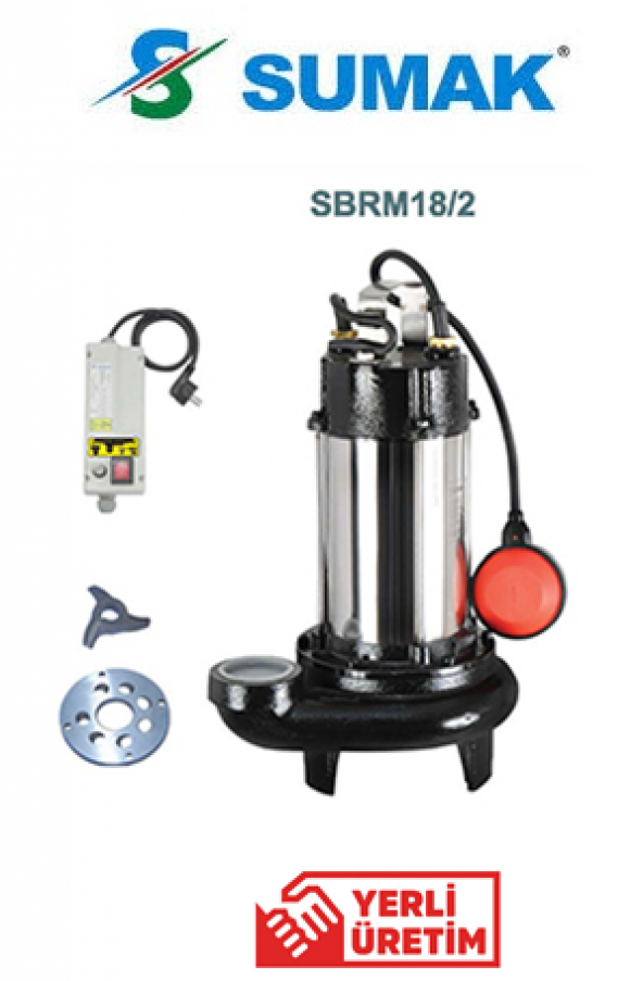 Sumak SBRM 15/2 1.5hp 220v Bıçaklı Foseptik Dalgıç Pompa