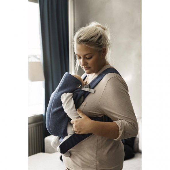 BabyBjörn Kanguru Mini 3D Cotton Jersey / Dove Blue - 7