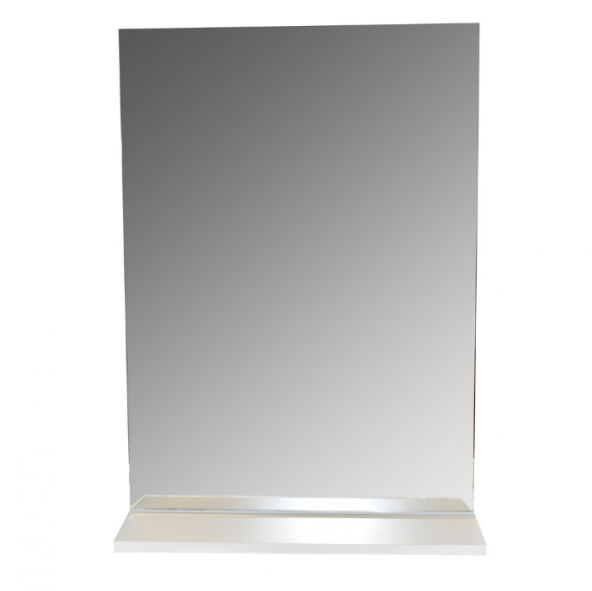 OTTO Mirror 60*80 cm Beyaz Aynalı Üst Banyo Rafı