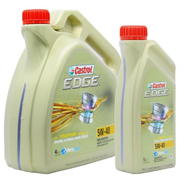 Castrol Edge Titanium 5W-40 1 Lt Tam Sentetik Motor Yağı (4 Adet) - 5