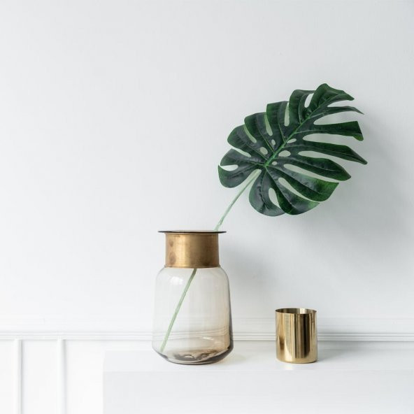 Yapay Monstera Yaprağı 32x26 cm - 2