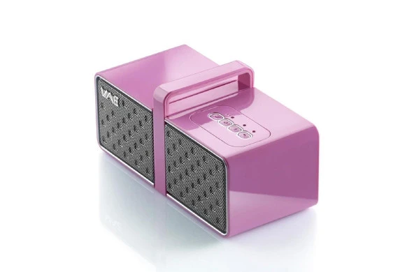 Hercules WAE-BTP03 MINI Pembe Gri Bluetooth Hoparlör - 5