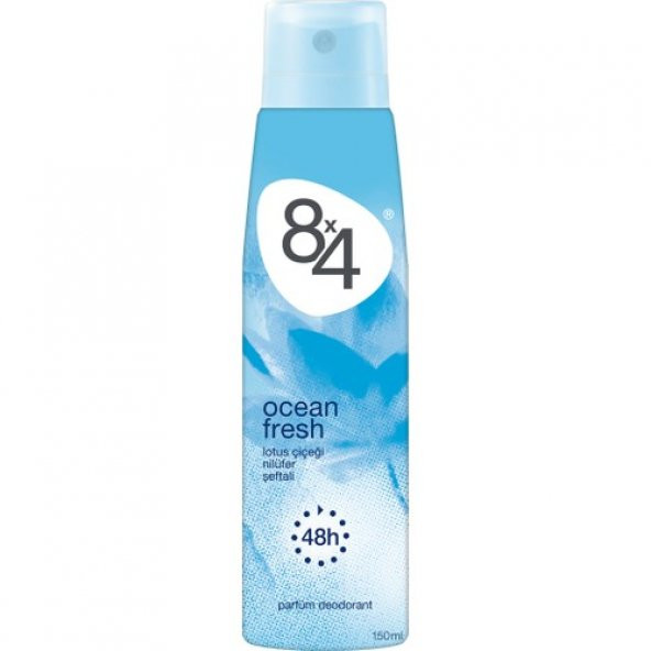 8X4 Ocean Fresh Sprey Deodorant 150Ml Kadın