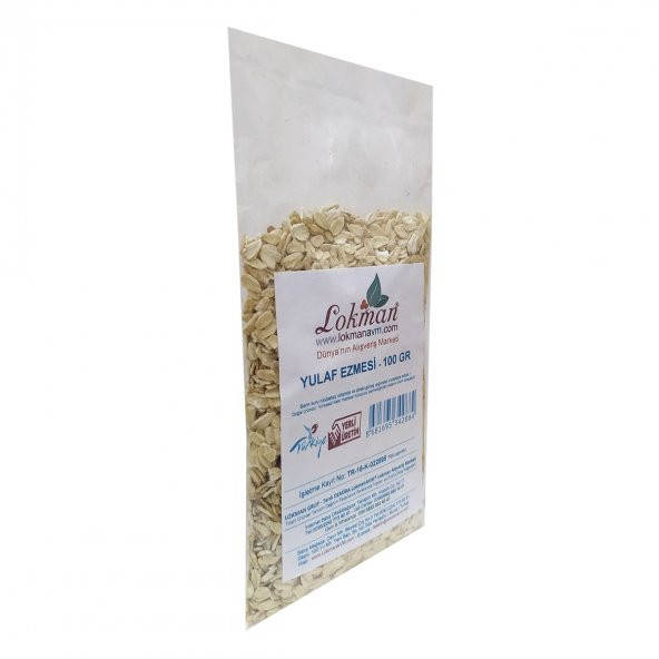 LokmanAVM Yulaf Ezmesi Doğal 100 Gr Paket - 4