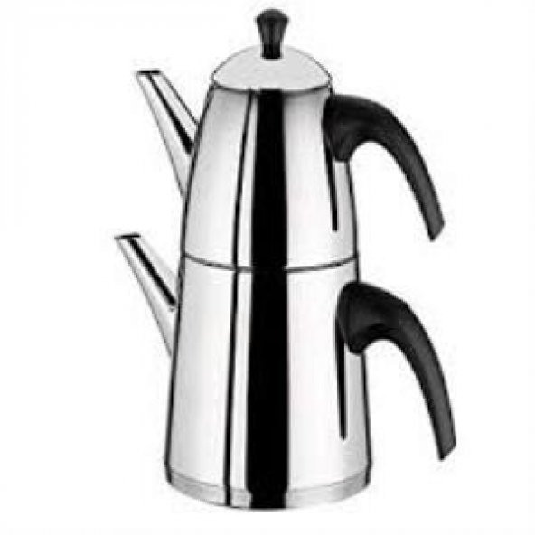 Aryıldız De Luxe Siyah Büyük Çaydanlık Takımı - 2