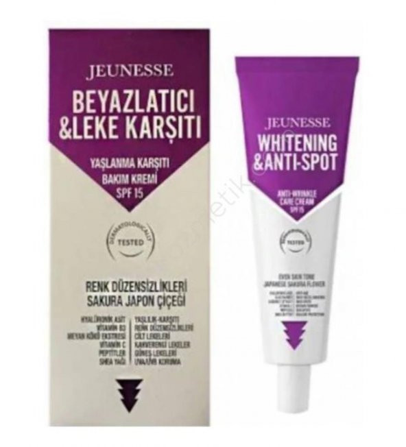 Jeunesse Whitening Anti Spot Yaşlanma Karşıtı Krem SPF 15 50 ml ürün görseli 1