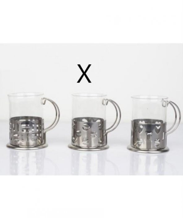 Acar French Press Cam Bardak 200 ml Metal Kulp