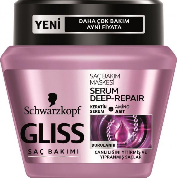Glıss Saç Maskesi Serum Deep Repaır 300 Ml - 2