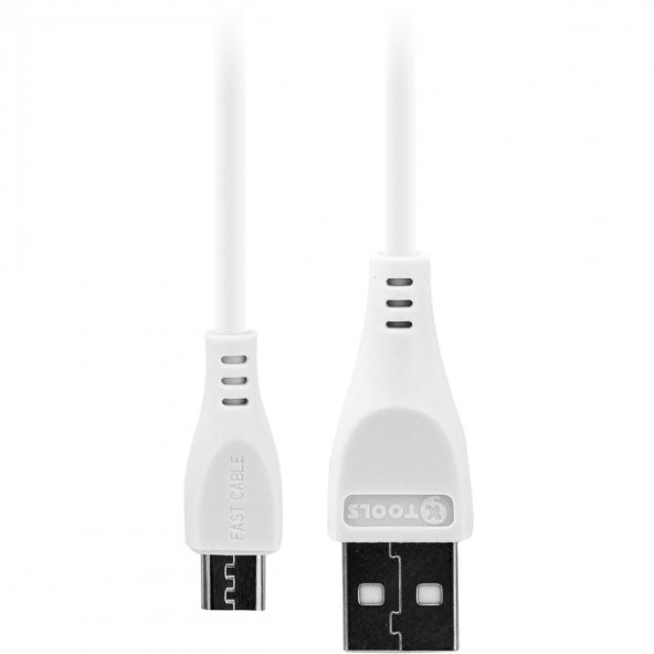 Ktools Eco 1,5A 1M Beyaz Micro USB Data ve Şarj Kablosu