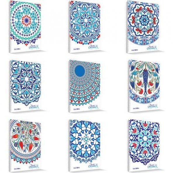 ÇINAR NİCEA OTTOMAN PP KAPAK 96 yaprak ÇİZGİLİ DEFTER