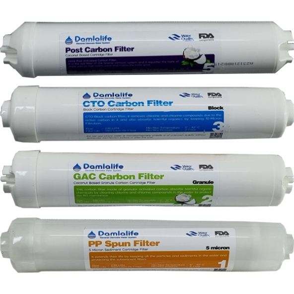 Damlalife 12 Inline Çubuklu Filtre 4Lü Filtre Seti - Resim 3