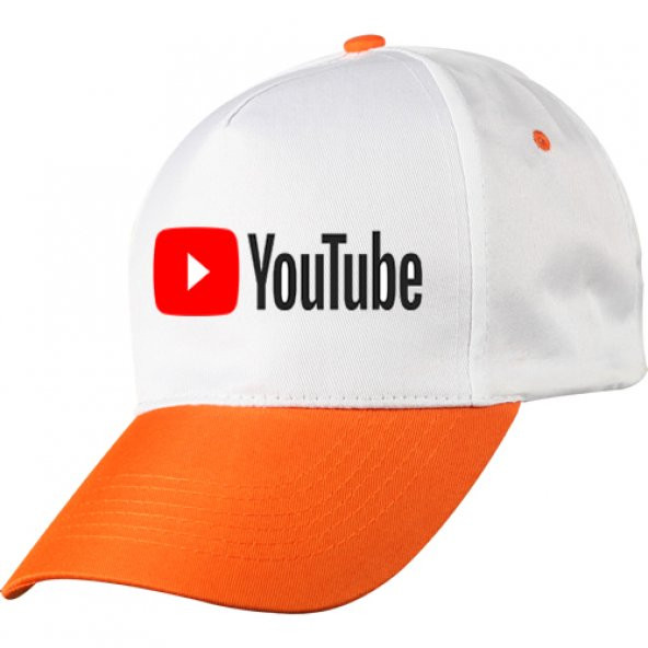 Youtube,Youtuber - Kişiye Özel HD Baskı Şapka Kadın,Erkek,Çocuk
