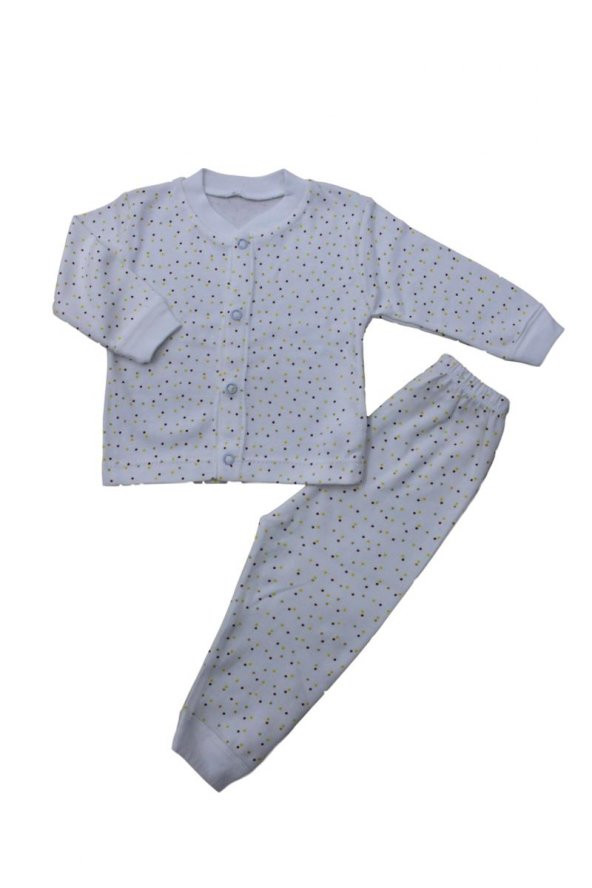Babyworld puan desenli patiksiz 2 li pijama takımı