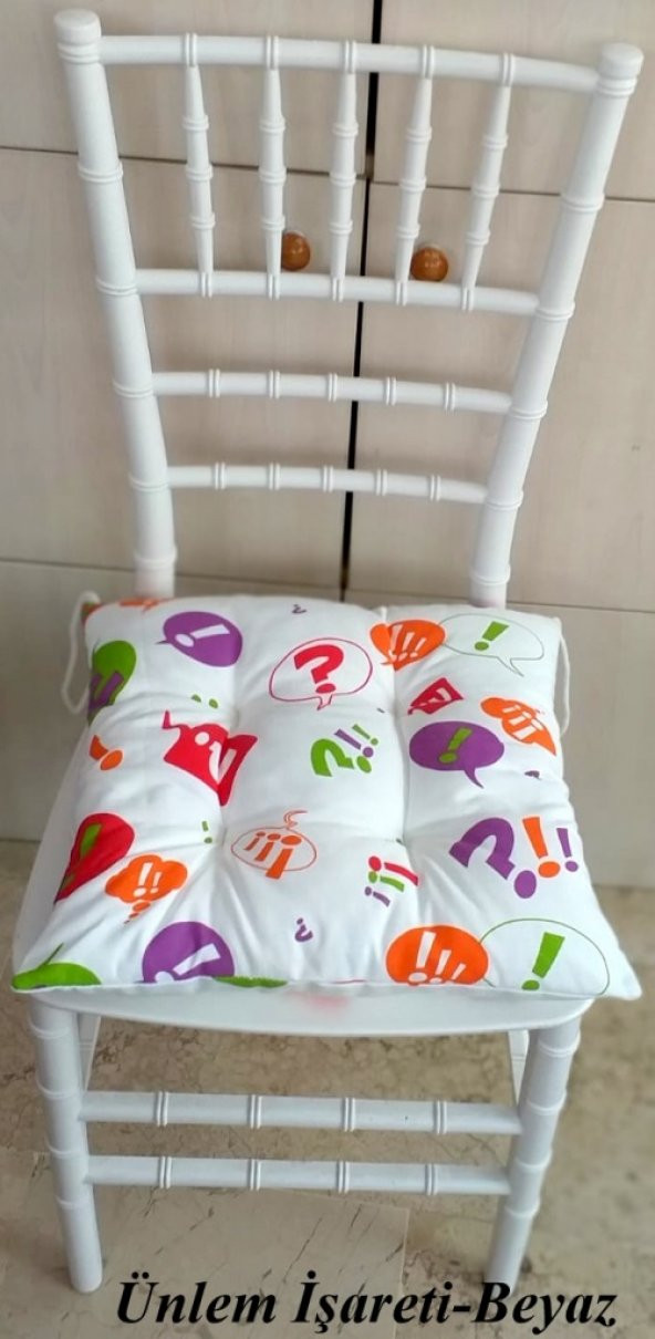 Desenli Puf Sandalye Minderi (SEÇENEKLİ) - 8