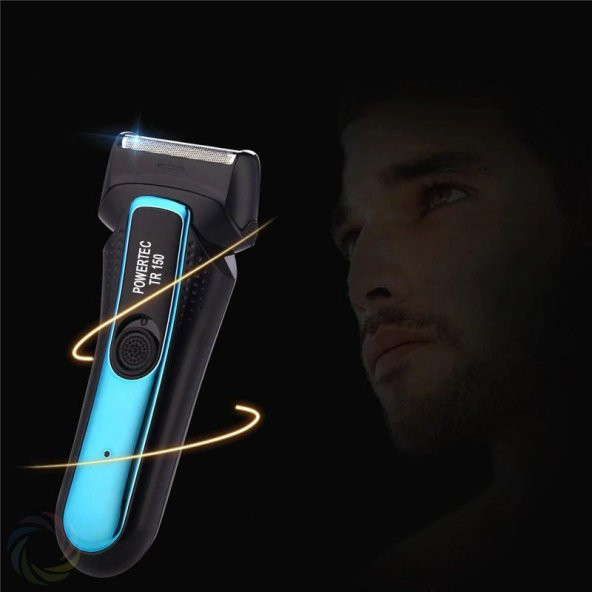 Powertec Tr-150 Şarjlı Sakal Tıraş Makinesi Sıfır Kesim Yedek Başlık - 5