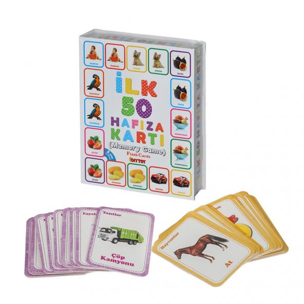 1475 İLK 50 HAFIZA KARTLARI (MEMORY GAME ) (Tekli Satılır)