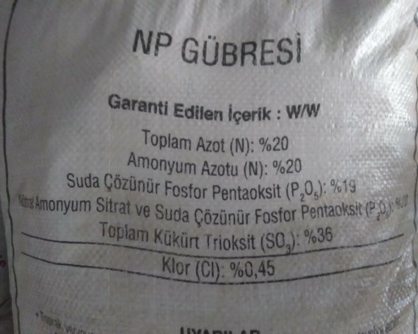 Toros 20 20 0 Kompoze Yüzde 36 Kükürtlü Gübre 50 Kg - 3