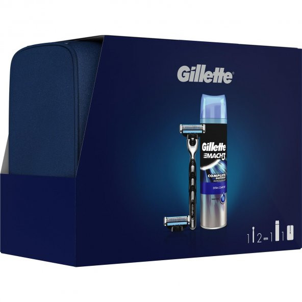 Mach 3 Makine +2 Yedek +200ml Jel + Çanta hediye - 1