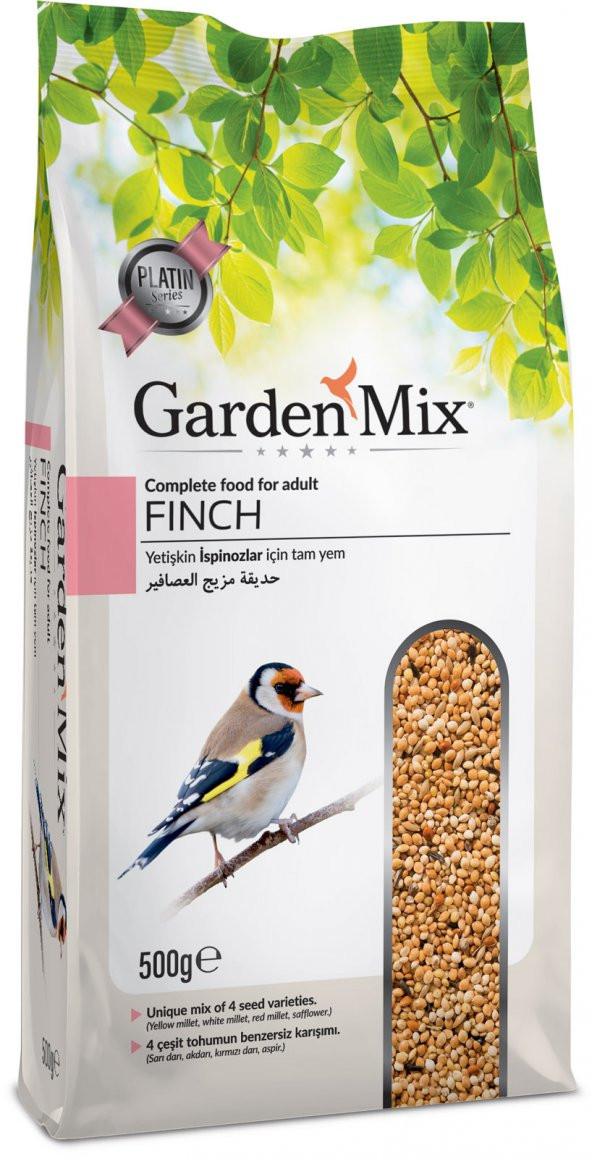 Gardenmix Platin Hint Bülbülü Finch Yemi 500 gr ( 10 Adet )