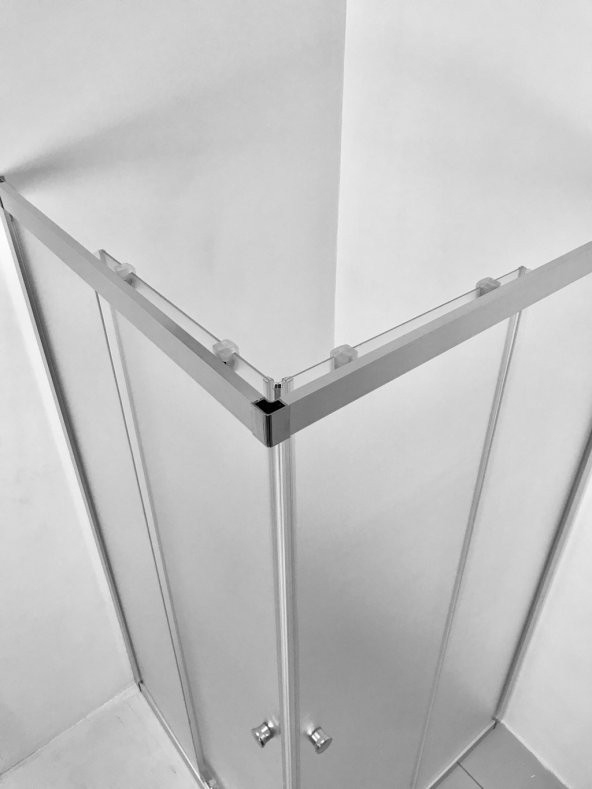 DURUL DUŞAKABİN 80X80 KARE ÖZEL BUZLU CAM - DUŞ TEKNESİZ-KAMPANYA - Resim 3