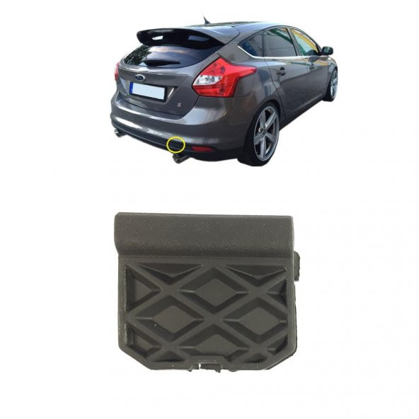 Ford Focus Arka Tampon Çeki Demir Kapağı Astarlı H.Back 2012/2015 - 1