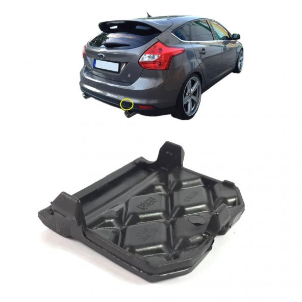 Ford Focus Arka Tampon Çeki Demir Kapağı Astarlı H.Back 2012/2015 - 3