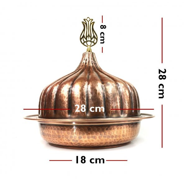 Shark Anatolia Paşaçadırı Yuvarlak Kapaklı Sahan 28cm - 3