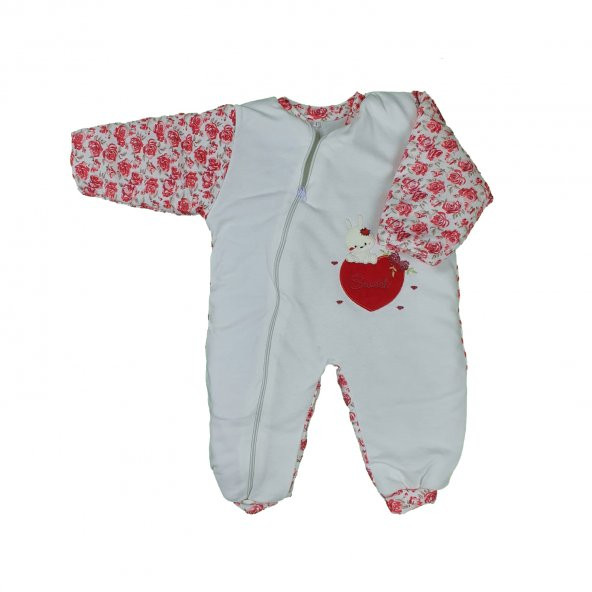 Kız Bebek Sevimli Tavşan Modelli Uyku Tulumu 3-4 Yaş Kırmızı - C73074-2