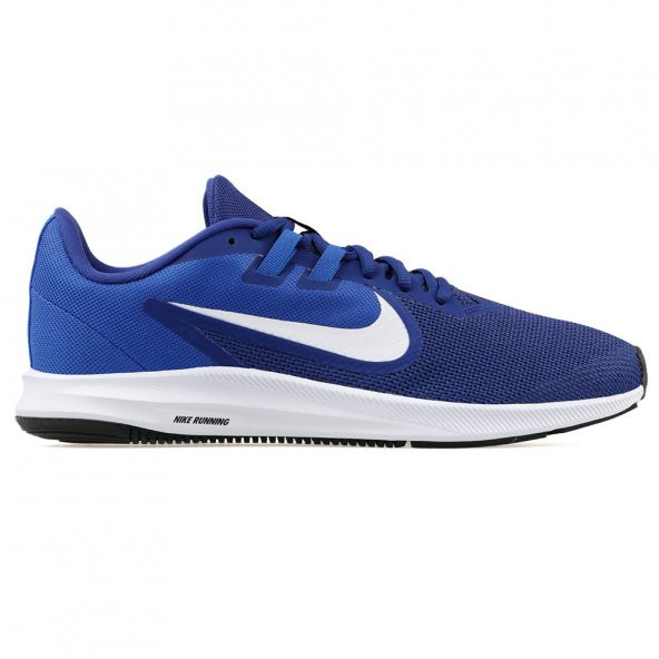 Nike Downshifter 9 AQ7481 Günlük Yürüyüş Koşu Erkek Spor Ayakkabı Mavi - Beyaz